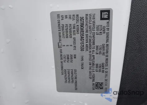 2010 GMC Sierra 1500 Slt from USA, damaged, VIN 3GTRKWE35AG157530
